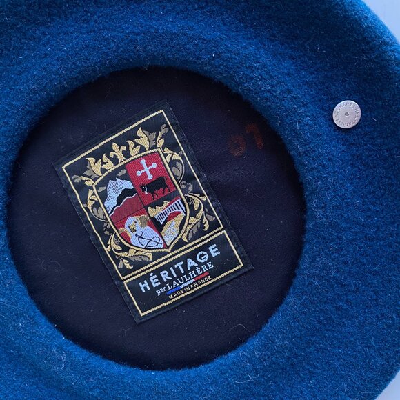 Laulhere-France "Le Basque" 100% French Merino Wool Beret FINEST QUALITY Emerald - Picture 6 of 6